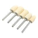 25Pcs set 1/8 inch Felt Polishing Buffing Points Mounted Imitation Wool For D3R3