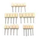 25Pcs set 1/8 inch Felt Polishing Buffing Points Mounted Imitation Wool For D3R3