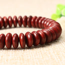 Natural Siam Rosewood Beads Buddha Bead Elastic Bracelet for Women Men
