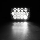 5X7 Inch H4 13 LED Headlights High Low Dual Beam Light with Atmosphere Lamp DC9-32V 40W for Jeep Grand Cherokee Dodge