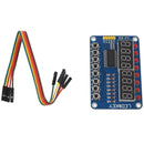 1pcs blue TM1638 button LED display module 8-bit digital LED button for ArduK3E7