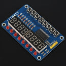 1pcs blue TM1638 button LED display module 8-bit digital LED button for ArduK3E7