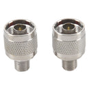 2pcs N Type male plug to F female RF coaxial adapter connector for Wireless B2K7