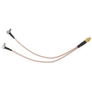 8 inch SMA Female to Y type 2 X TS9 Angle Male Connector Splitter Combiner CO6R8