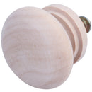 10pcs 35mm Natural Wood Wooden Drawer Wardrobe Door Cabinet Knob Pull With  D7P1
