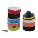 9Pcs High Gross 75mm 3inch Polishing Buffing Pad Kit For Car Polisher Buffe J8K5