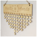 Creative Fashion Wood Birthday Important Day Reminder Board DIY Calendar (f U2K5