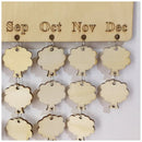 Creative Fashion Wood Birthday Important Day Reminder Board DIY Calendar (f U2K5