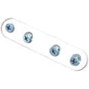 10 Pieces 80 by 16 mm Flat Straight Brace Metal Joining Plate and 40 Pieces U2Q7