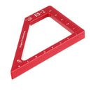 Drillpro ES-2 Aluminum Alloy 45 90 Degree Marking Angle Ruler with Base Height Ruler Woodworking Triangle Ruler Measuring Scribing Tool