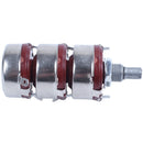 WTH118-3 Slot End Style Shaft 470 ohm 2W Carbon Film Potentiometer,red B9Y2