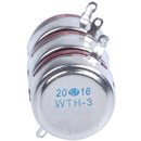 WTH118-3 Slot End Style Shaft 470 ohm 2W Carbon Film Potentiometer,red B9Y2