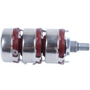 WTH118-3 Slot End Style Shaft 470 ohm 2W Carbon Film Potentiometer,red B9Y2