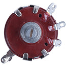 WTH118-3 Slot End Style Shaft 470 ohm 2W Carbon Film Potentiometer,red B9Y2