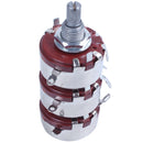 WTH118-3 Slot End Style Shaft 470 ohm 2W Carbon Film Potentiometer,red B9Y2