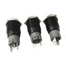 Angel Eye Metal LED Latching 16mm Black Push Button Switch 12V SPST, Green S6F3