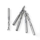 5pcs 1/8 Inch 2 Flute Carbide End Mills 3.175mm Spiral Router Bits End Milling Cutter Set CNC Tool