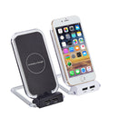 Bakeey Qi 3 Coils Fast Wireless Charger Holder with 2 USB for iPhone X 10 8 8 Plus Samsung S8