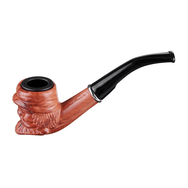 Classical Detachable Wooden Smoking Water Pipe Bearded Easy to Clean