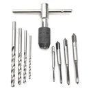 Drillpro T Handle Screw Tap Wrench with M3-M6 Taps and Drills