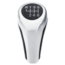 Car 5/6 Speed PU Leather Matte Silver Gear Shift Knob for BMW 1/3/5/6 Series X1 X3 X5