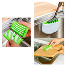 1 Kitchen Dish Brush Vegetable Wash Sponge Utensil Scrubber Sink Cutlery Cl Z3T6