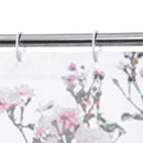 3 PCS Bathroom Mats Shower Curtain Set Prints Polyester Bathroom Curtains With12 Hooks