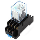 HH54P DC 12V Coil 4PDT 14 Pins Electromagnetic Power Relay DYF14A Base E2B4