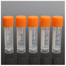50Pcs 1.8ml Plastic Graduated 0.063oz Cryovial Test Tube Sample Pipe With S