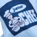 Childs Kids Chef Hat Apron Cooking Baking Boy Girl Chefs Junior Gift (Blue)