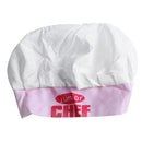 Childs Kids Chef Hat Apron Cooking Baking Boy Girl Chefs Junior Gift (Pink)