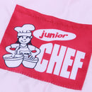Childs Kids Chef Hat Apron Cooking Baking Boy Girl Chefs Junior Gift (Pink)