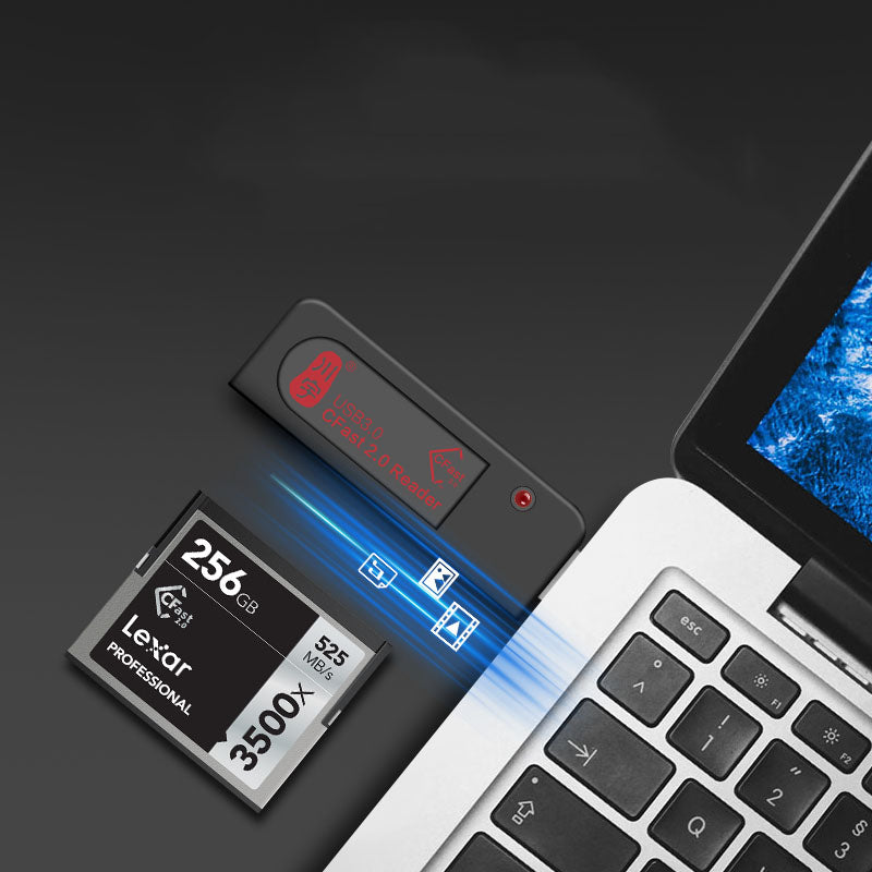 Kawau C302 USB3.0 CFast 2.0 Card Reader Dedicated Memory Card Reader for Canon 1DX C300 XC10 Professional SLR Camera