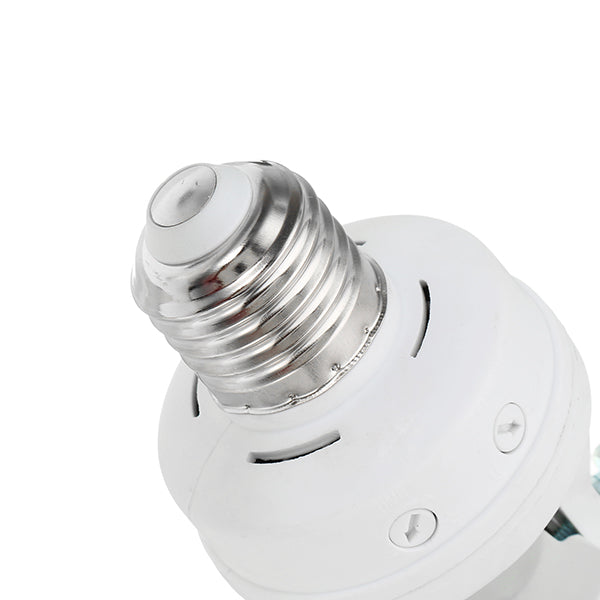 LUSTREON AC100-240V 60W E27 to E27 Rotatable Infrared PIR Motion Sensor Bulb Socket Lampholder