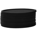 Silicone Black Drink Coasters Set of 8 Non-slip Round Soft Sleek and Durabl Y5V7