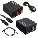 Digital Optical Coaxial Toslink Signal to Analog Audio Converter Adapter RC