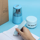 Tenwin 8082 3 Pcs/set Electric Pencil Sharpener Electric Eraser Table Vacuum Cleaner Desktop Students Stationery Set Office School Supplies