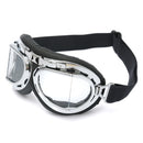 Universal Motorcycle  Helmet Scooter Goggles Black pilot style