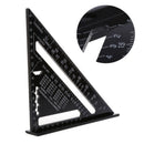 7inch 12inch Triangle Ruler Straight Angle Ruler Measuring Tool Quick Read Square Layout Tool Woodworking Gauge Measure