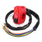 7/8inch Motorcycle Handlebar LED Headlight Flameout Startup Light Switch Double Flash