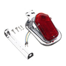 Motorcycle Rear Tail Lights Brake Stop Light Lamp License Plate Bracket For Harley Chopper Cafe Race
