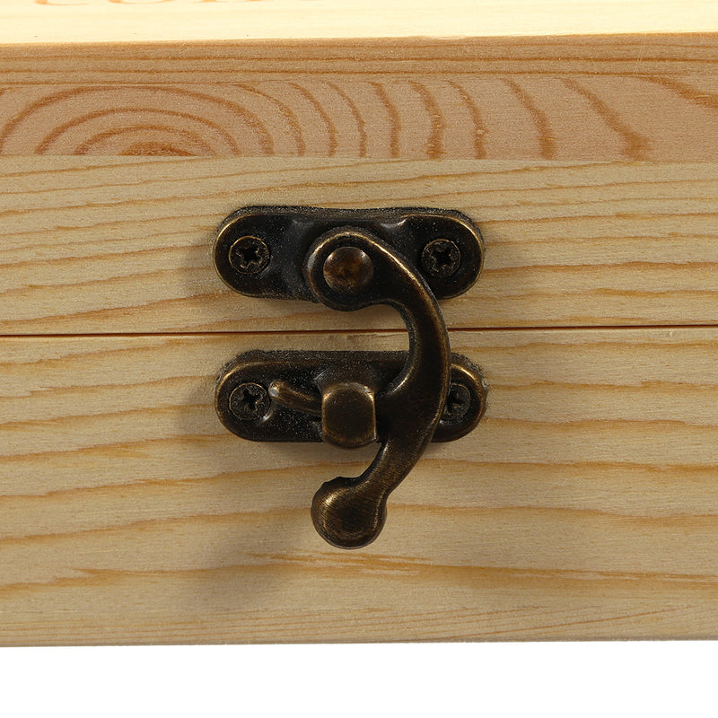 Coin Display Holder Storage Box Wooden Case With 30Pcs 51.5mm Round Slab Certified Capsules