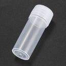 50x Plastic Sample Bottle 5ml Test Tube Lab Small Vial Storage Container +