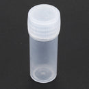 50x Plastic Sample Bottle 5ml Test Tube Lab Small Vial Storage Container +