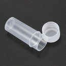 50x Plastic Sample Bottle 5ml Test Tube Lab Small Vial Storage Container +