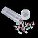 50x Plastic Sample Bottle 5ml Test Tube Lab Small Vial Storage Container +