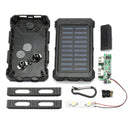 Electric Charging Solar Power Bank Case 2 LED Dual Ports Waterproof Power Bank For Smartphone