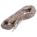 100pcs 7cm Box with dragees kraft + label + cord candy Box gift box for wed