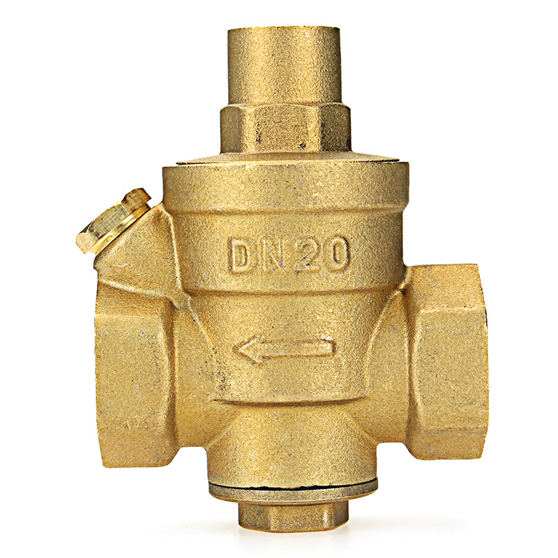 TMOK Brass Adjustable Water Heater Pressure Reducing Valve 1/2" 3/4" 1" 1-1/4" 1-1/2" 2" Safety Relief Valve Pressure Regulator Controller