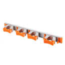 Multifunctional Mop Holder 4 Position Mop and Broom Holder with 5 Hooks Tools Kit